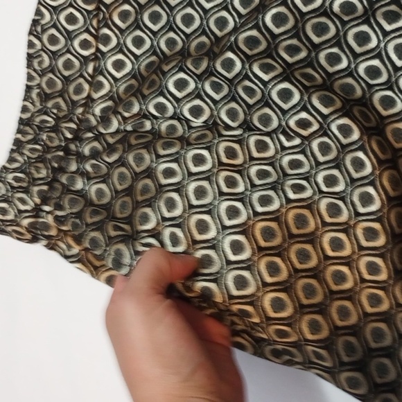 Anthropologie Womens Trousers Sz S Gold Black Dress Pants Slit Office Pull On - Picture 3 of 9